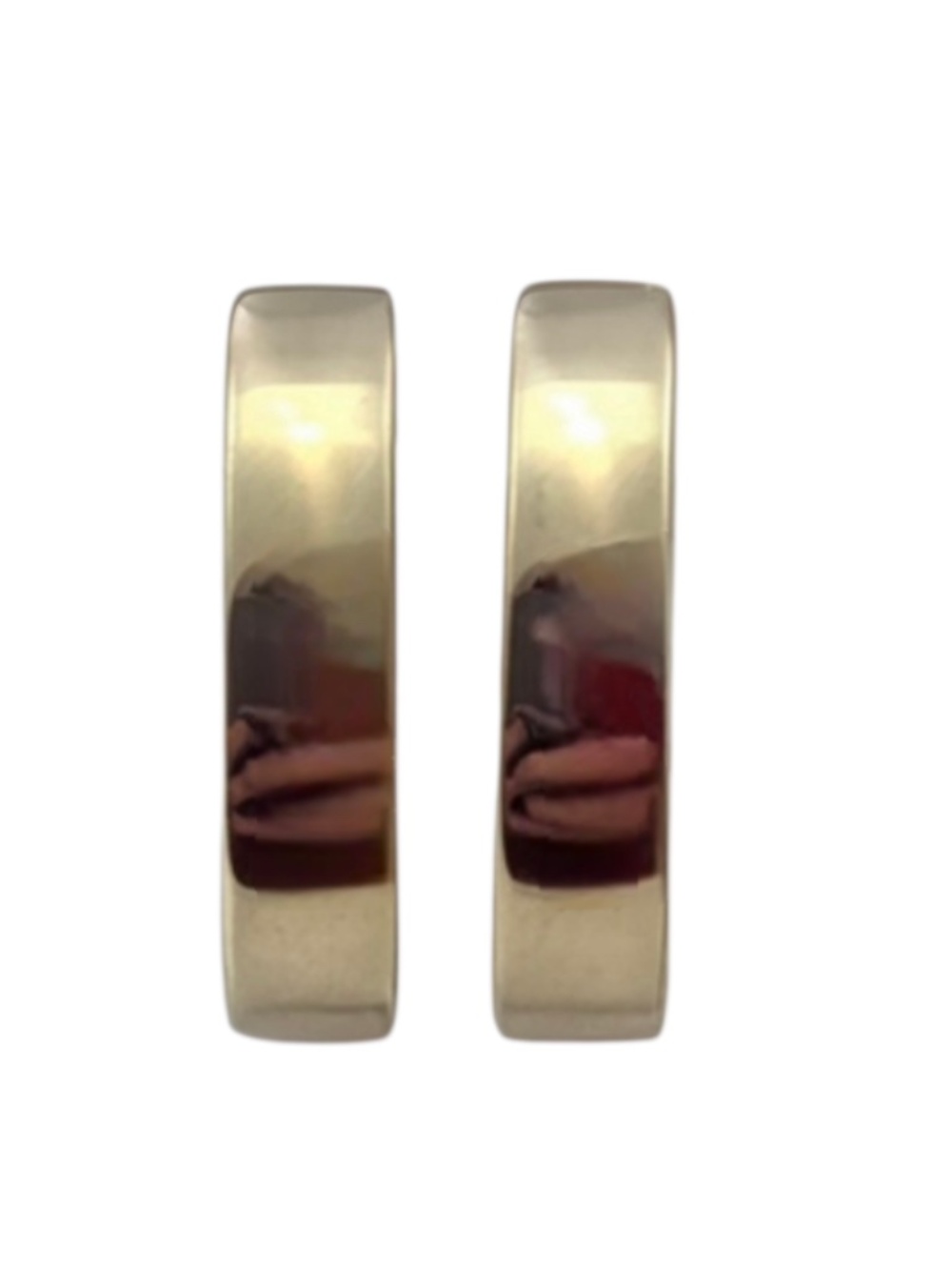 14K Yellow Gold Hinge Hoop Earrings #24283